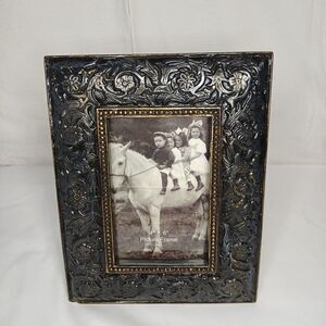 Antique Style Metalic Wash Petina Picture Photo Frame 4x6 Heavy Resin